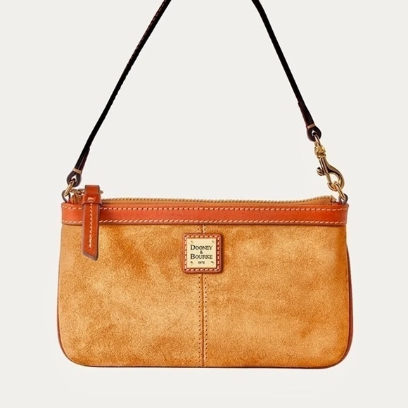Dooney & Bourke Handbags - Dooney & Bourke Large Suede Dooney & Bourke Slim Clutch/Purse NWT